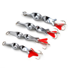 (21g) 1PCS 10g 14g 21g 28g Metal Spiral Spinner Hard Baits Spoon Fishing Lure Treble Hook Spinner