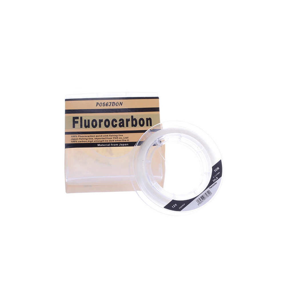 (12) 50m Tri-Poseidon Brand Fluorocarbon Fishing Line Monofilament Wire-image-OPC-PJH97Q9-NEW