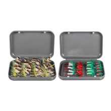 (#1: 11.3x7.3x2.5cm) 20 Pcs Fishing Lures Portable Metal Fly Hook Used for Trout Freshwater Saltwater Outdoor Fishing Tackle