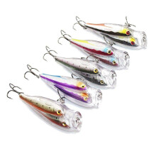 (Dark orange) 12.5g 7.5cm Fishing Lure Jerkbait Bass Crankbaits with Tackle Hooks