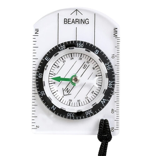 Outdoor Backpacking Transparent Plastic Compass Tool For Camping Hiking 1