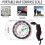 Outdoor Backpacking Transparent Plastic Compass Tool For Camping Hiking 6