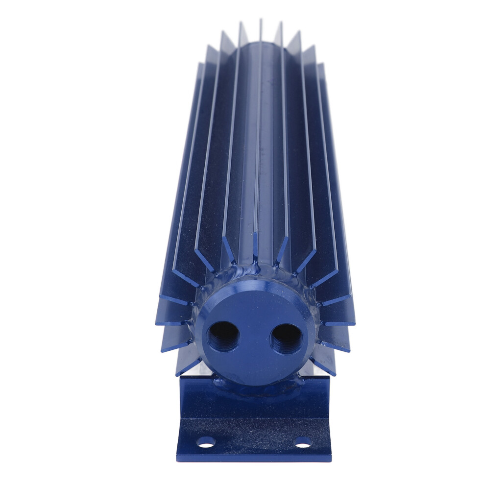 12In Aluminum Dual Channel Transmission Cooler For Car & Truck Blue 5071338553426