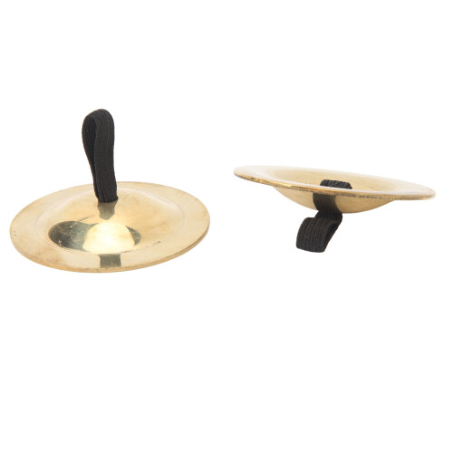 2Pcs Finger Cymbals Brass Easy Grip Finger Bell 1