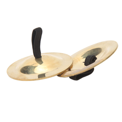 2Pcs Finger Cymbals Brass Easy Grip Finger Bell 2