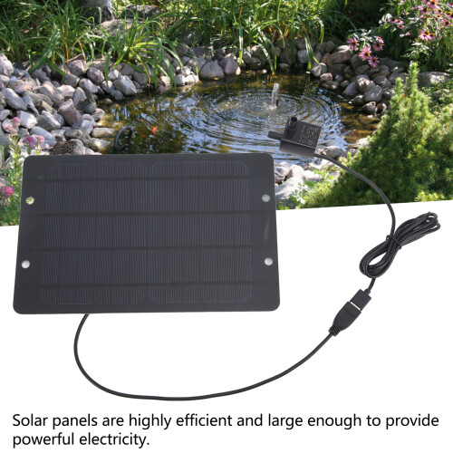 6V Solar Water Pump for Bird Baths Pools 10W High Efficiency 2