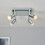 Litecraft Mercury Spotlight Plate Square Mirror Ceiling 4 Arm - Chrome 2