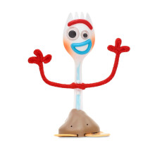 Figuras de Ação Falantes Forky da Disney Store, Sons e Frases de Toy Story