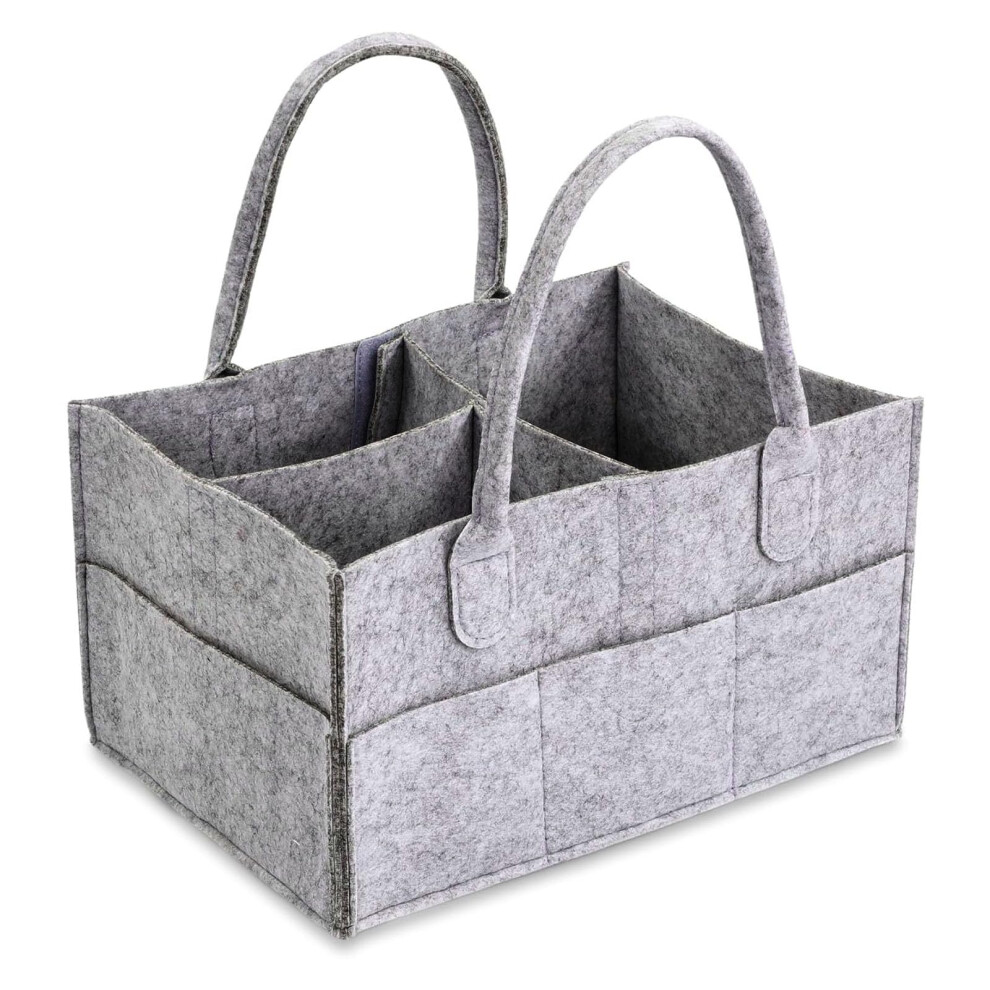 Baby Nappy Caddy Organiser Nursery Bag With Interchangeable Compartments Storage Basket For Wet Wipes