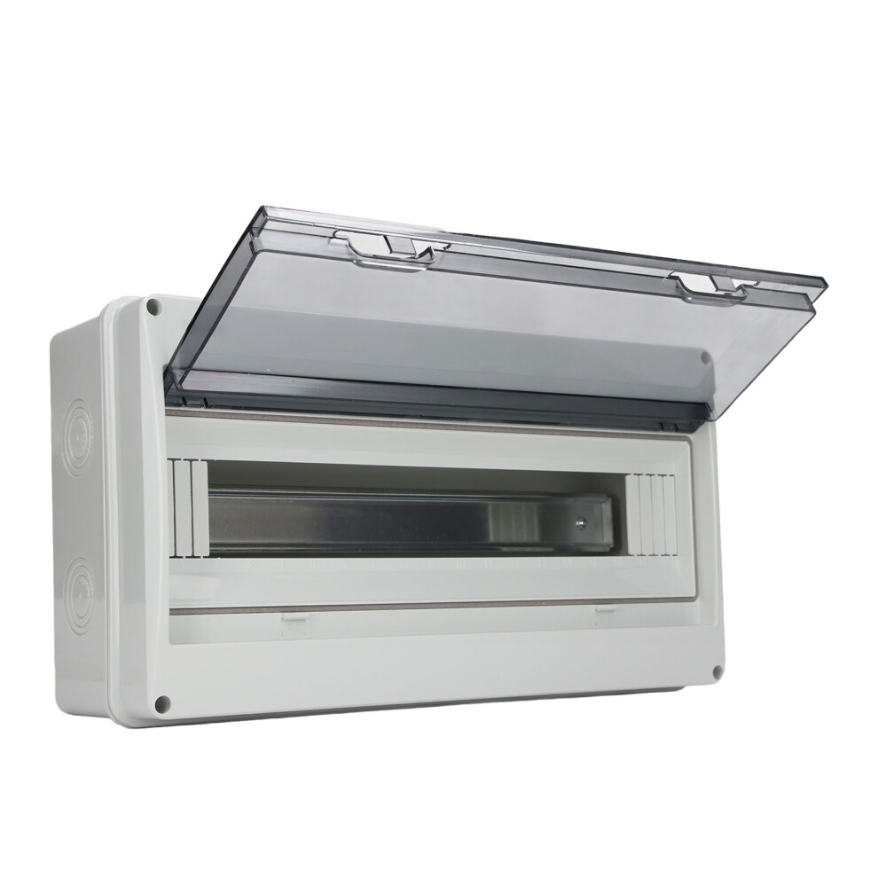 18-Way Waterproof Abs Distribution Box Ip65 For Indoor & Outdoor Use 3541338557776