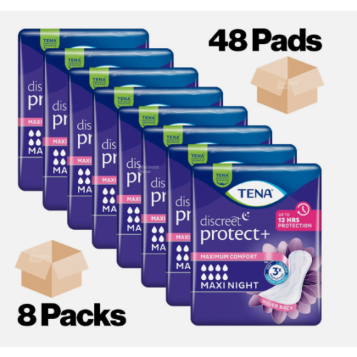TENA Lady Discreet Maxi Night - 8 Packs
