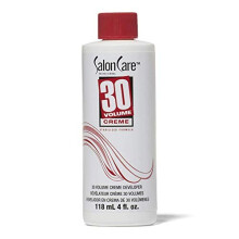 Salon Care 30-vol cremeudvikler 4 oz - tyk gel, nem at håndtere, kraftig lysningsvirkning med mindre farveaflejring