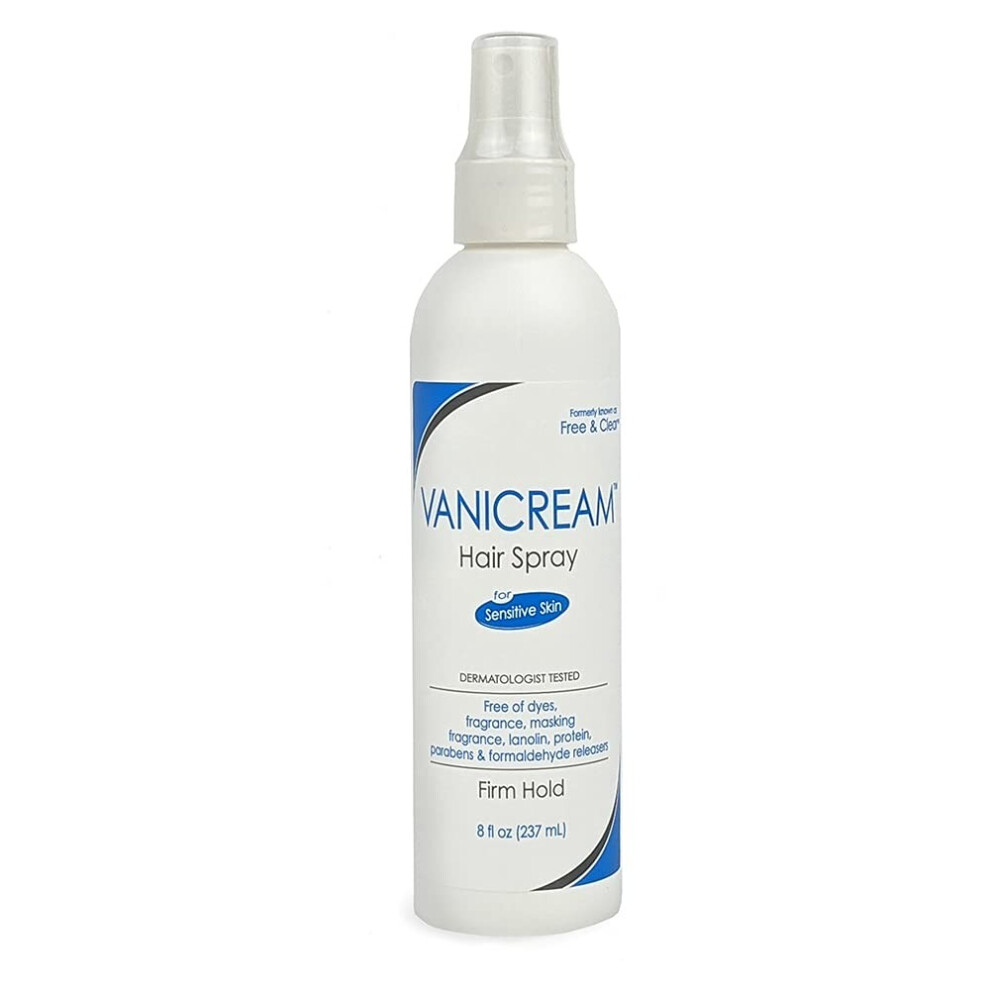 Vanicream Firm Hold Hairspray, Fragrance And Gluten Free, For Sensitive Skin, 8 Ounce, Packaging May Vary