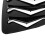 2pcs Rear Side Window Louver ABS Gloss Black Air 14