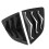 2pcs Rear Side Window Louver ABS Gloss Black Air 9