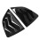 2pcs Rear Side Window Louver ABS Gloss Black Air 7