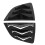 2pcs Rear Side Window Louver ABS Gloss Black Air 6