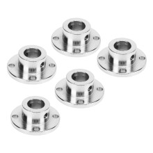 5 Stück Flanschkupplung 10 mm Innendurchmesser Silber