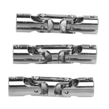 Universelle Stahl-Lenkwellenkupplung 4mm auf 4mm für RC-Auto- und Bootmodell, 3 Stück