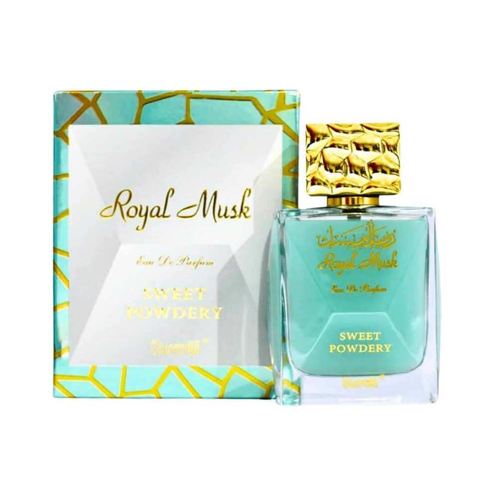 Surrati Royal Musk Sweet Powdery Arabian Perfumes For Women - Eau De Parfum Spray 100Ml (3.4 Oz) Exotic Womens Perfume With Vanilla Woody & Musky No