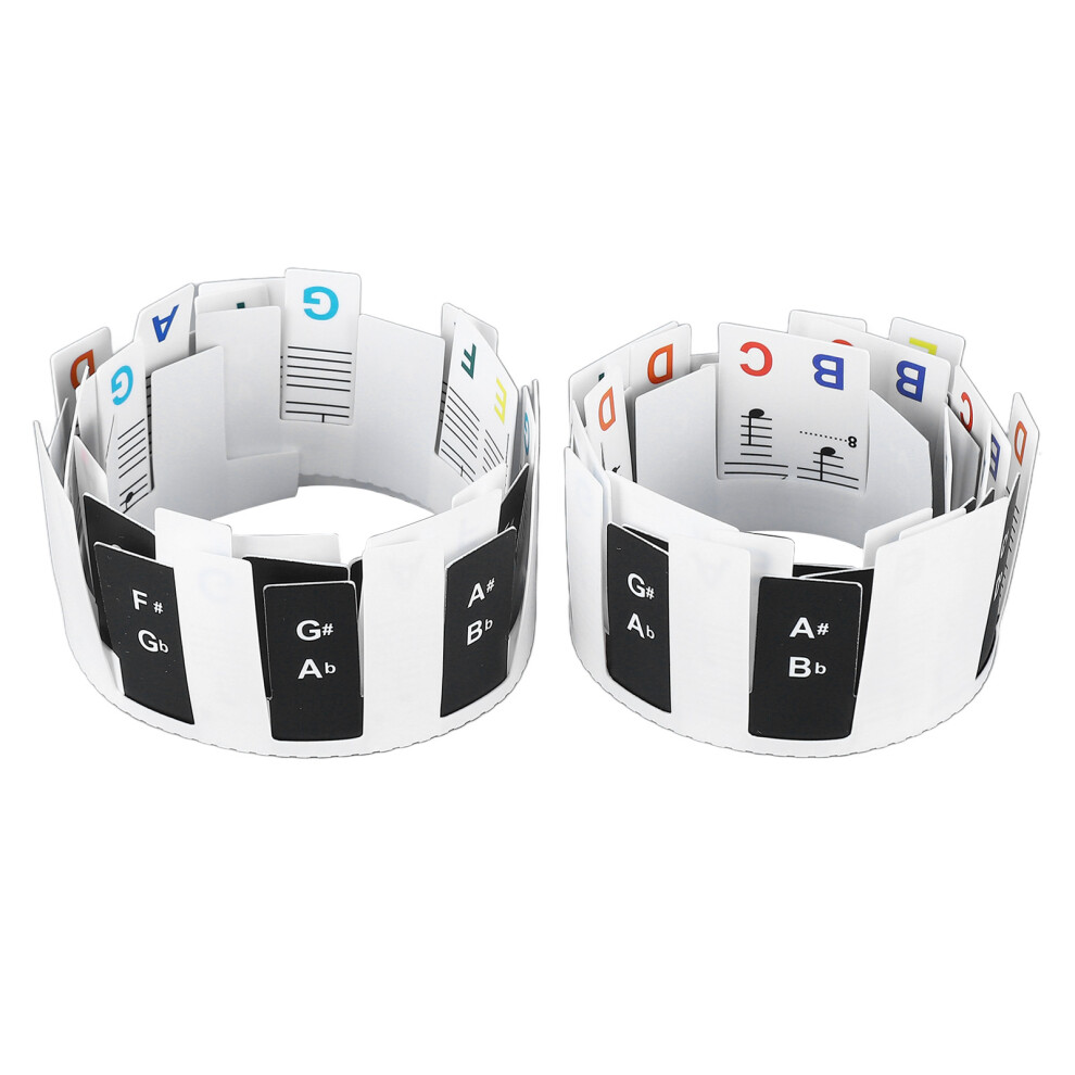 Removable 88 Key Piano Keyboard Note Labels 9121376326097