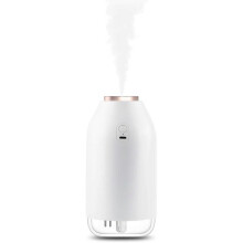 Bedroom Air Humidifier, USB Plant Air Humidifier, 26dB Quiet, Auto Shut Off, Apply to Baby(270ml Whi