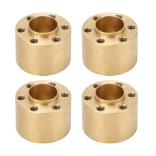 Goldfarbenes Messing Rad-Sechskant-Verbreiterungsadapter-Set, 4 Stück, 15 mm Nabe