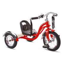 Bicicletta Schwinn Roadster per bambini piccoli Triciclo classico Telaio in acciaio ribassato con campanello e nappe sul manubrio Ponte posterior