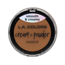 LA COLORS creme till puder foundation D0102H2c16U – Rik, sammetslen finish med full täckning; inkluderar spegel och svampkompakt