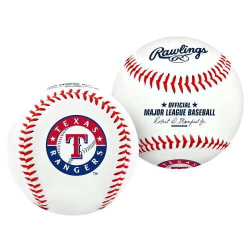 Rawlings MLB Texas Rangers Teamlogo Honkbal Wit 1
