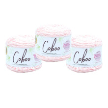 (3 Pack) Lion Brand Yarn Coboo Bamboo Yarn  Pale Pink