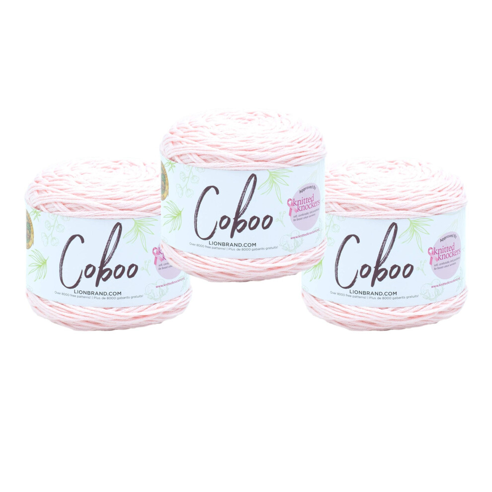 Fios Da Marca De Le O (3 Pack) Lion Brand Yarn Coboo Bamboo Yarn Pale Pink