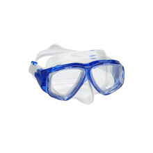 Speedo Unisex-Adult Swim Snorkel Dive Mask Anti-Fog with Nose Cover Adventure Series  M Blue  One Size