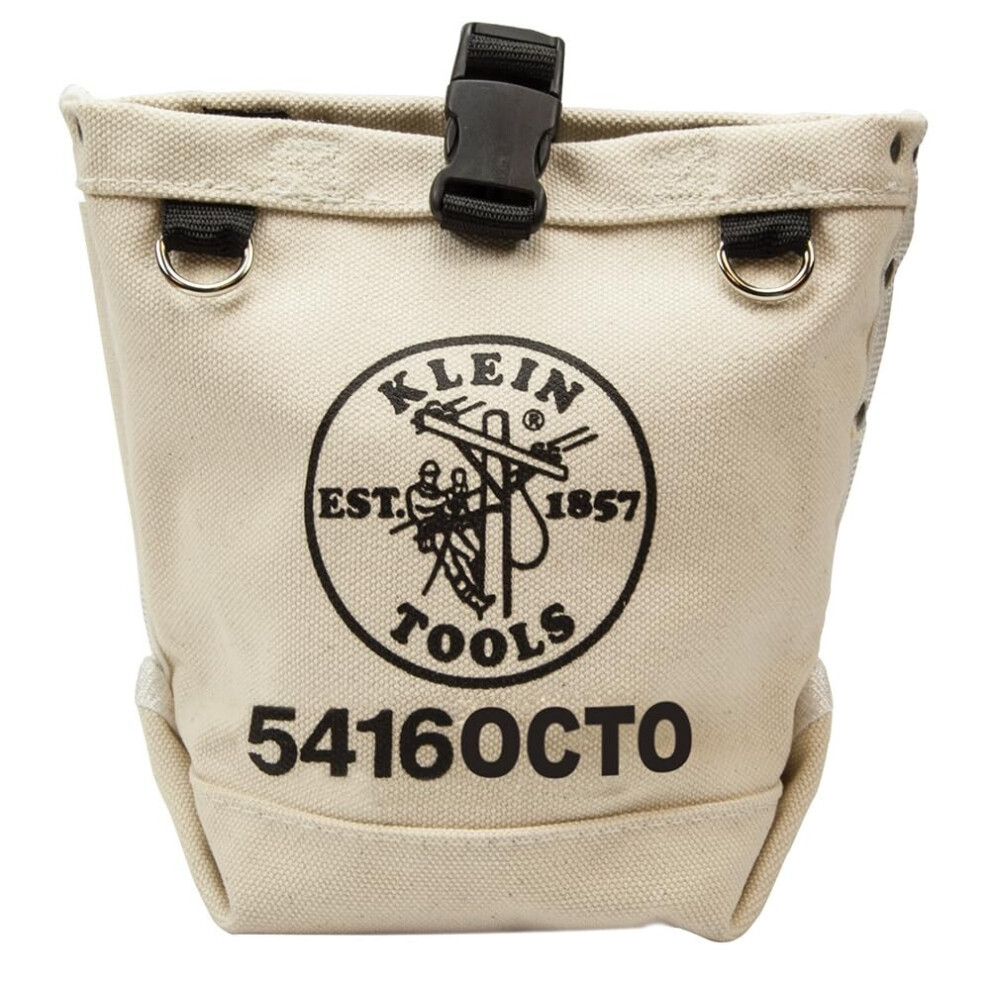 Klein Tools 5416Octo Tool Bag Bull-Pin And Bolt Pouch No. 4 Canvas With Tunnel Connection 5 X 5 X 9-Inch 092644553875