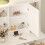 Westwood WestWood White Dressing Makeup Table Set Stool LED Mirror Hooks Adjust Shelves 5