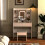 Westwood WestWood White Dressing Makeup Table Set Stool LED Mirror Hooks Adjust Shelves 8