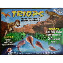 Trias Triops-ägg och näringskit – 30–50 odlade ägg, växer till över 5 cm på 30 dagar, lärorikt, lätt att sköta, från 6 år