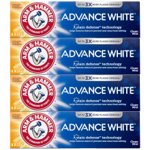 Pâte dentifrice Arm & Hammer Advance Whitening 0,9 Oz - Format Voyage 4 Pack.