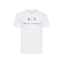 AX ARMANI EXcHANgE mens classic crew Logo T-shirt T Shirt  White  X-Sm
