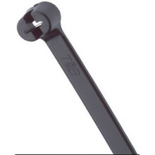 Thomas & Betts TY25MX Ty-Rap UV Kabelbinder mit SS-Verschluss, 7" L, 50 lb Nylon Schwarz 100/Pack