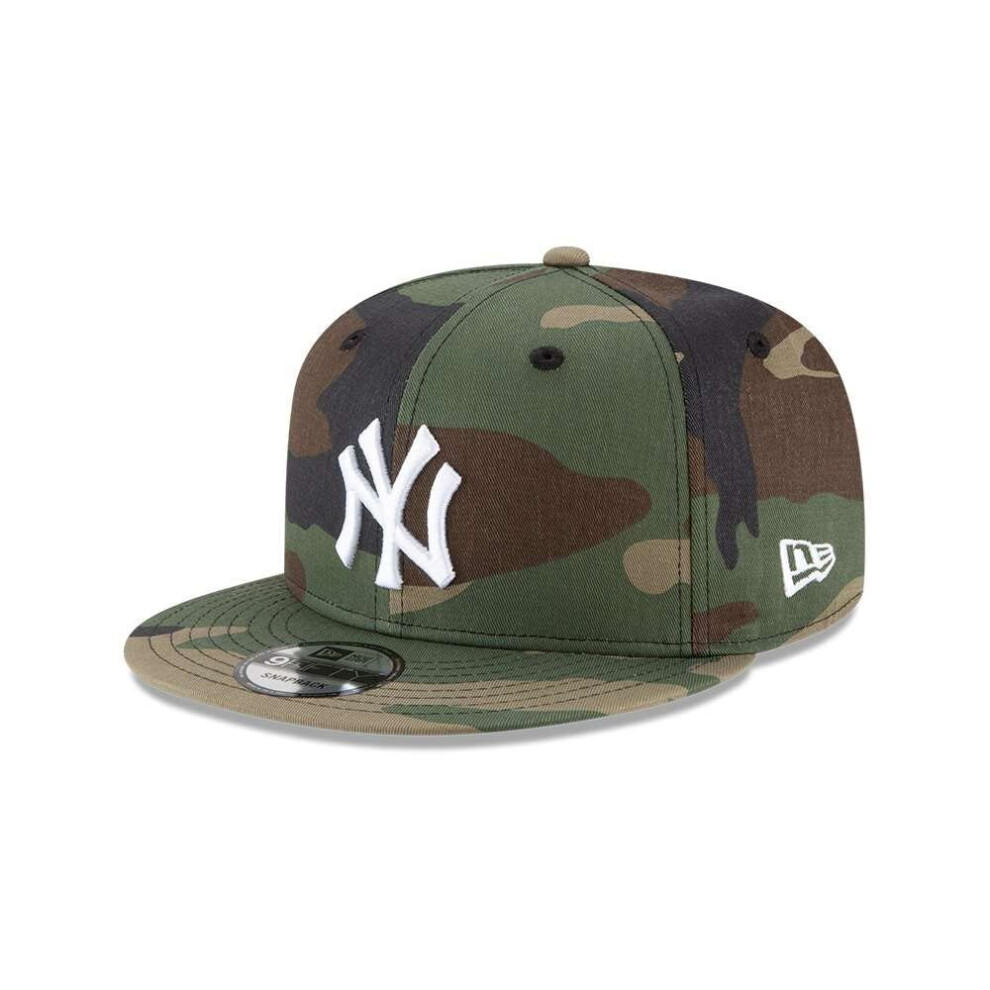 New Era 9Fifty Mlb New York Yankees Camo Basic Snapback Hat 11941920 One Size Green