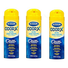 Dr. Scholls Odor X -suihkejauhe Sweatmaxilla, 139 ml (3 pakkausta)