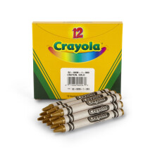 Crayola Crayons kultaiset yksiv rinen v riliitujen t ytt pakkaus 12 kpl irtoliituja koulutarvikkeille