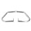 2pcs Motorcycle Engine Guard Left Right Steel 6