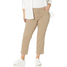 Gloria Vanderbilt Amanda Klassisk Högmidja Taperade Jeans - Hasselnöt, 14 Petite Regular