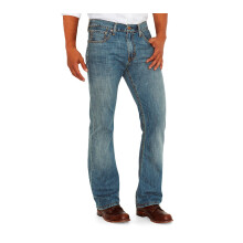 Męskie jeansy Levi's 527 Slim Bootcut Fit, średnie wyszczerbione, 34 szer. x 34 dł.