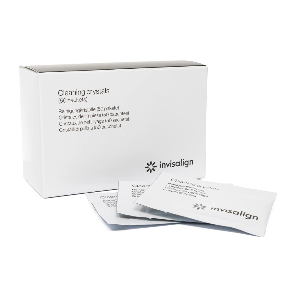 Invisalign Cleaning Crystals For Clear Aligners And Retainers (50 Packets)