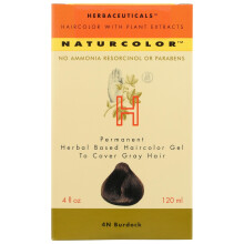 naturcolor Burdock Hårfärgsgelé Permanent 4 oz; djup mörkbrun, växtbaserad, utan djurförsök, parabenfri & ammoniakfri; 1–2 användningar