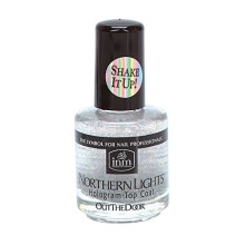 INM Northern Lights Silver Hologram Top Coat Schnell trocknend 1/2 Unze (1-Einheit)