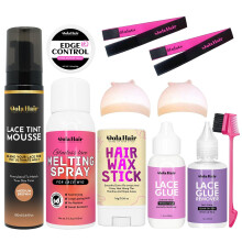 Dolahair Lace Tint Spray Mousse for Lace Front Wigs - Melting Foam, Hair Mousse, Wig Glue, and Installation Kit